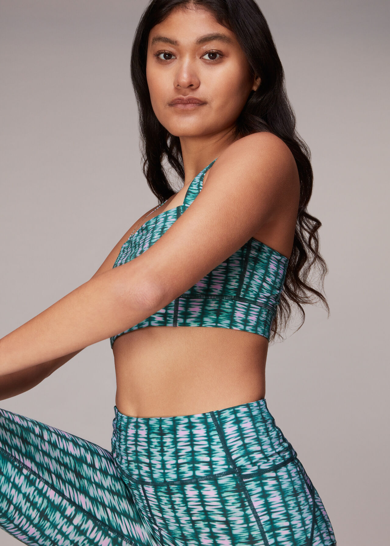 Abstract Wave Sports Bra